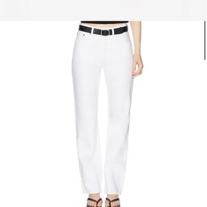 Agolde Straight Leg Jeans in White